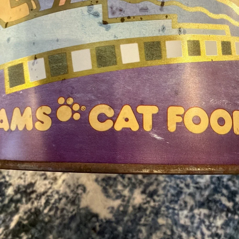 Iams Cat Food - Vintage Large Tin Metal Canister‎ 11
